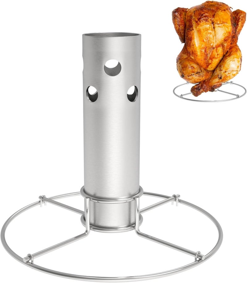 DELSbbq Turkey Fryer Flavor Infuser Stand for Char-Broil Big Easy Oil-Less, Stainless Steel Turkey Chicken Fryer for Deep Fry Pot/Grill BBQ, Beer Can Chicken Holder for Charbroil 4897766R06 - Image 1